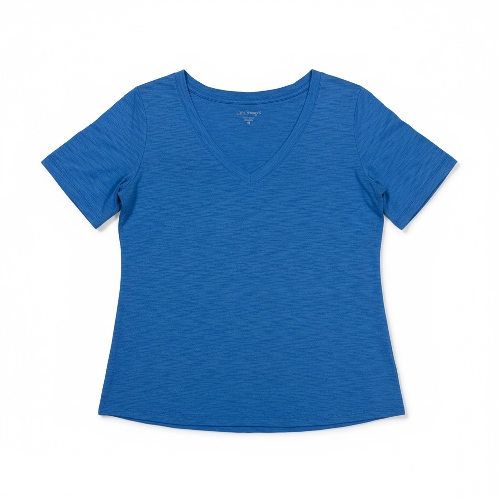 Lilly Pulitzer Shortsleeve Blue V-Neck Top